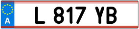 Trailer License Plate